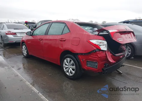 2015 Toyota Corolla Le из США, поврежденный, VIN 2T1BURHE8FC374968